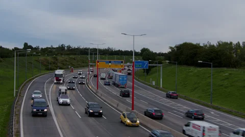 Urban Traffic Jam Stock Footage 165464357