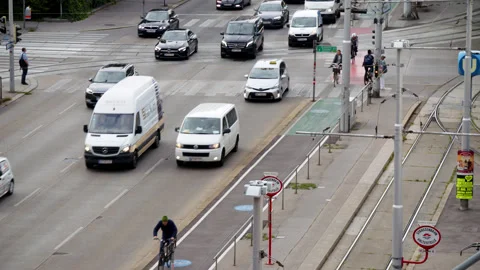 Urban Traffic Jam Stock Footage 165470337