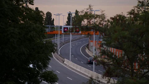 Urban Traffic Jam Stock Footage 165472644