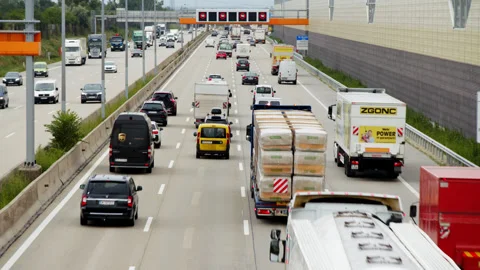 Urban Traffic Jam Stock Footage 165473745