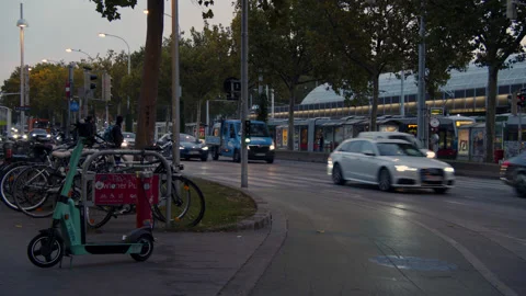 Urban Traffic Jam Stock Footage 165474892