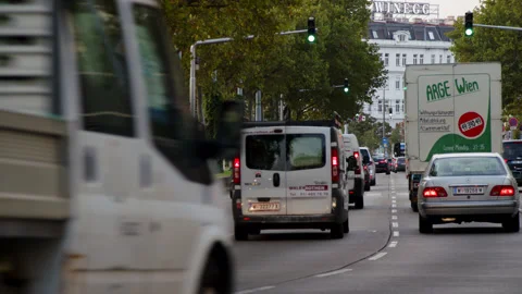 Urban Traffic Jam Stock Footage 165504356