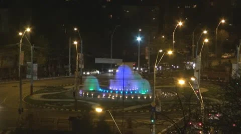 Urban traffic at night Video stock 11887343