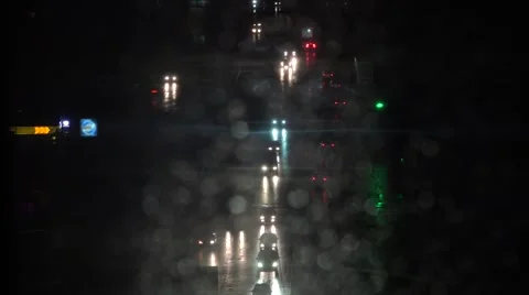 Urban traffic at night. Stock Footage 68679472