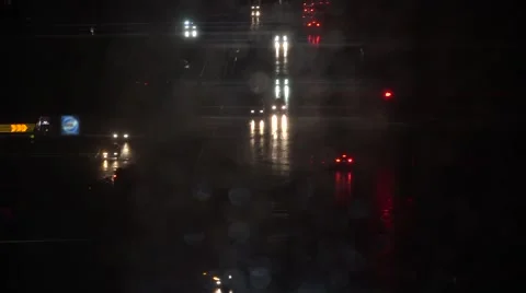 Urban traffic at night. Stock Footage 68679474