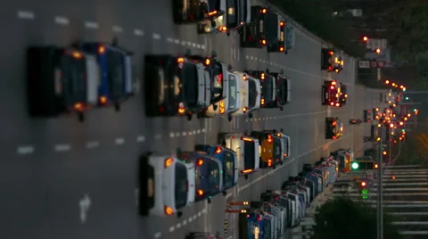 Urban traffic. Vertical format Stock Footage 68708764