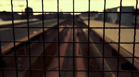 Urban train Stock Footage 34483988