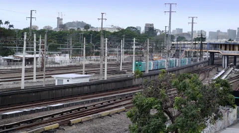 Urban Train Stock Footage 60130778