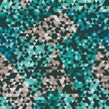 Urban triangle seamless pattern Stock Illustration