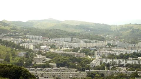 An urban-type settlement. Stockfoto's