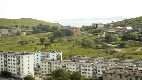 An urban-type settlement. Stock Photos