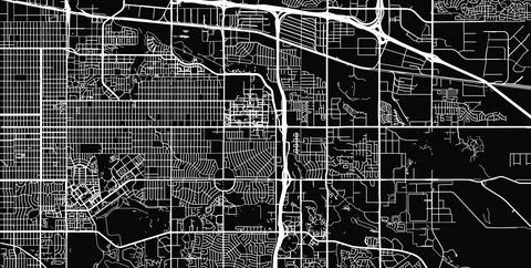 Urban vector city map of Aurora, Colorado , United States of America 스톡 일러스트