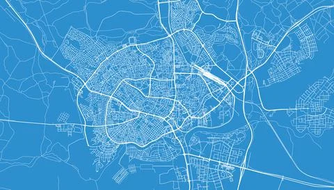 Urban vector city map of Be'er Sheva, Israel, middle east Stock Illustration