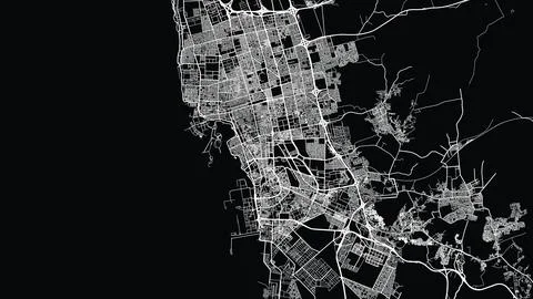 Urban vector city map of Jeddah, Saudi Arabia, Middle East 스톡 일러스트