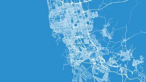 Urban vector city map of Jeddah, Saudi Arabia, Middle East 스톡 일러스트