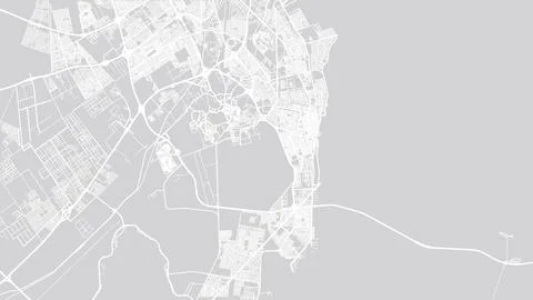 Urban vector city map of Khobar, Saudi Arabia, Middle East Stock Illustration