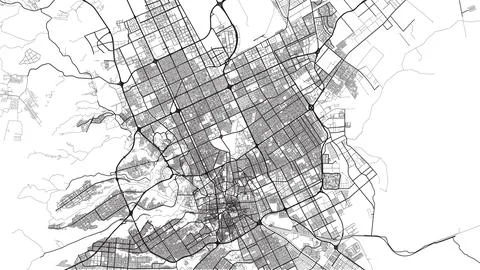 Urban vector city map of Riyadh, Saudi Arabia, Middle East 스톡 일러스트