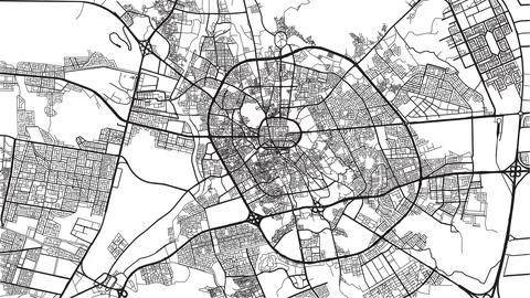 Urban vector city map of Sultanah, Saudi Arabia, Middle East Illustrazione stock