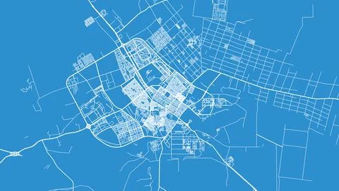 Urban vector city map of Tabuk, Saudi Arabia, Middle East Illustrazione stock