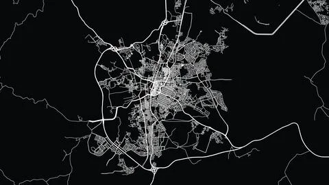 Urban vector city map of Ta'if, Saudi Arabia, Middle East イラスト素材