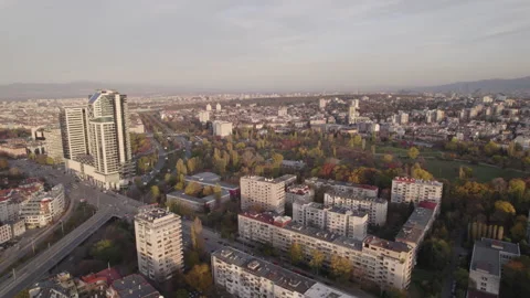 Urban view of Sofia City Video stock 165101321