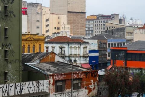 Urban visual pollution Stock-Fotos