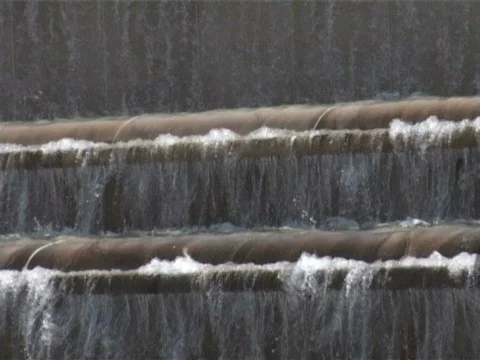 Urban water fall Stock Footage 351541