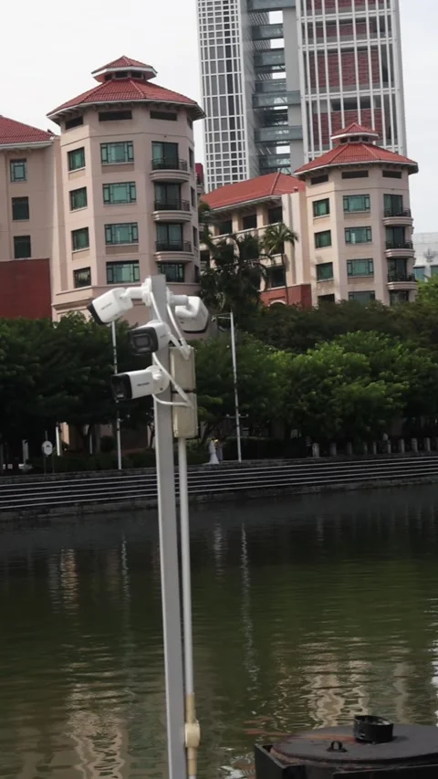 Urban Waterfront Development Timelapse Stock Footage 305021854