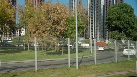 Urbanisation, development of a former industrial zone with multi-storey build Stock Footage 164931718