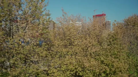 Urbanisation, development of a former industrial zone with multi-storey build Stock Footage 164931761