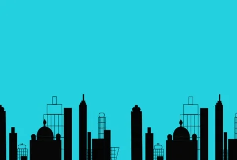 Urbanisation left and right Stock Footage 752889