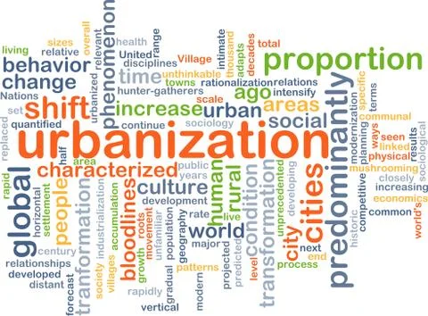 Urbanization background concept Stock Illustration