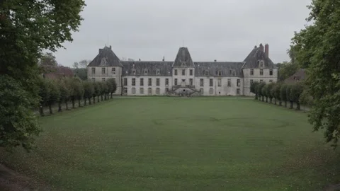 Urbex drone video of the castle Stock Footage 305264151