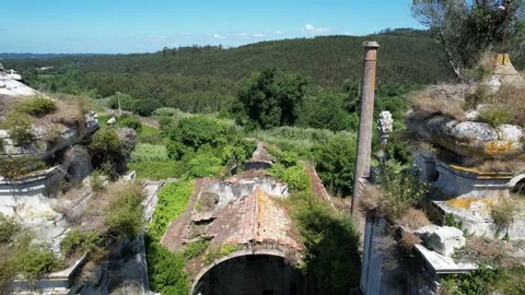 Urbex drone video of a Monastery Stock Footage 305267332