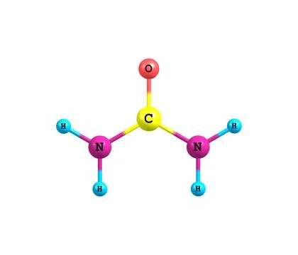 Urea molecule isolated on white Stock Illustration