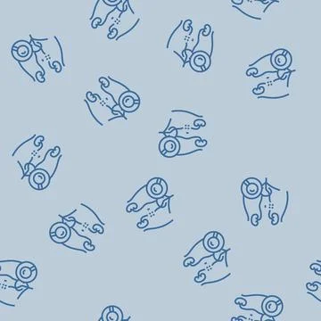 Ureteroscopy surgery line seamless pattern Ilustração Stock
