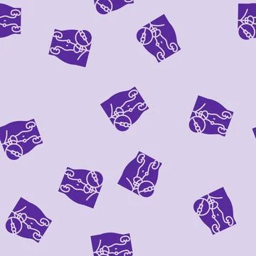 Ureteroscopy urology glyph seamless pattern Stock Illustration