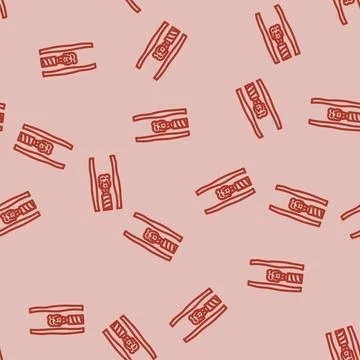 Ureteroscopy urology line vector seamless pattern Stock Illustration