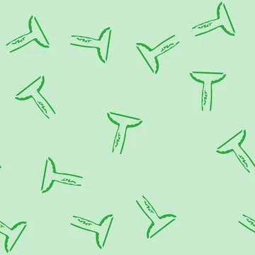 Urethral stricture urology glyph vector seamless pattern Stock Illustration