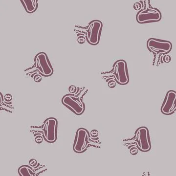 Urethritis urology glyph vector seamless pattern Stock Illustration