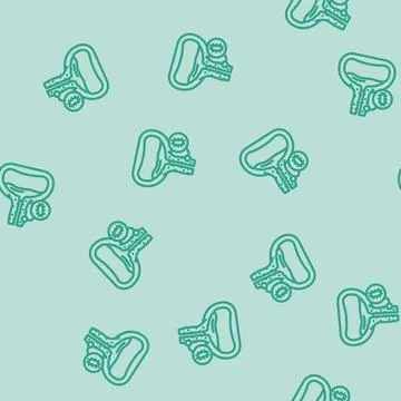 Urethritis urology line vector seamless pattern 스톡 일러스트