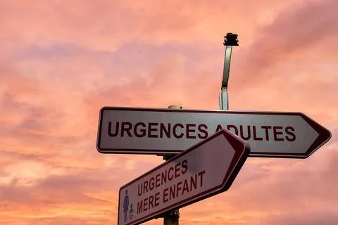 Urgences Sunset Foto stock
