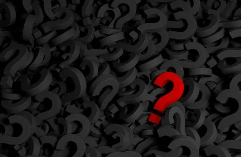 The Urgent and Essential Question Stock Illustration