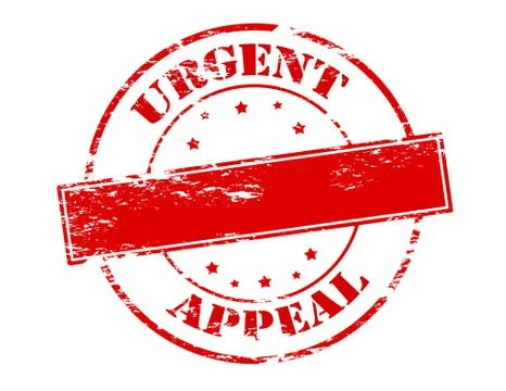 Urgent appeal Stock Illustration