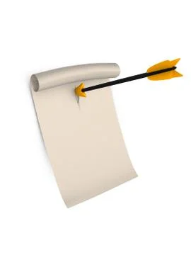 Urgent letter with arrow Stock Illustration