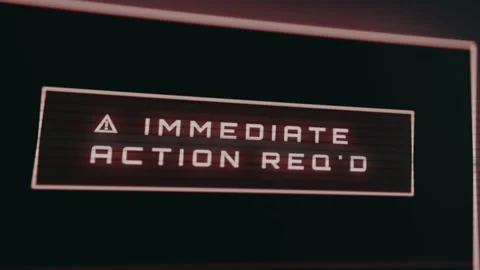 Urgent notification of Immediate Action Required Stock-Footage 333371486