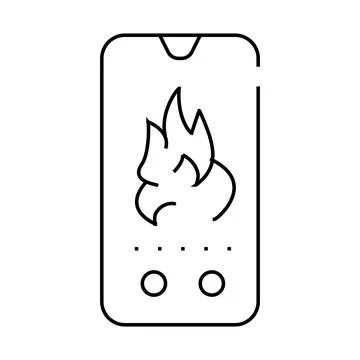 Urgent question and calling to call center line icon vector illustration Stock Illustration