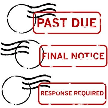 Urgent stamps Stock Illustration