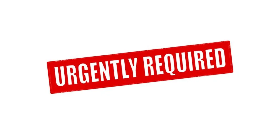 Urgently required Stock Illustration