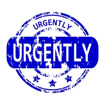 Urgently rubber stamp Stock Illustration